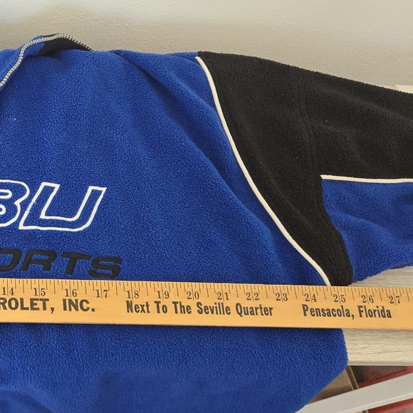 Vintage Fubu Sports Jacket Mens Size Large Fleece Big Logo Y2K Spell Out Retro - Picture 5 of 6